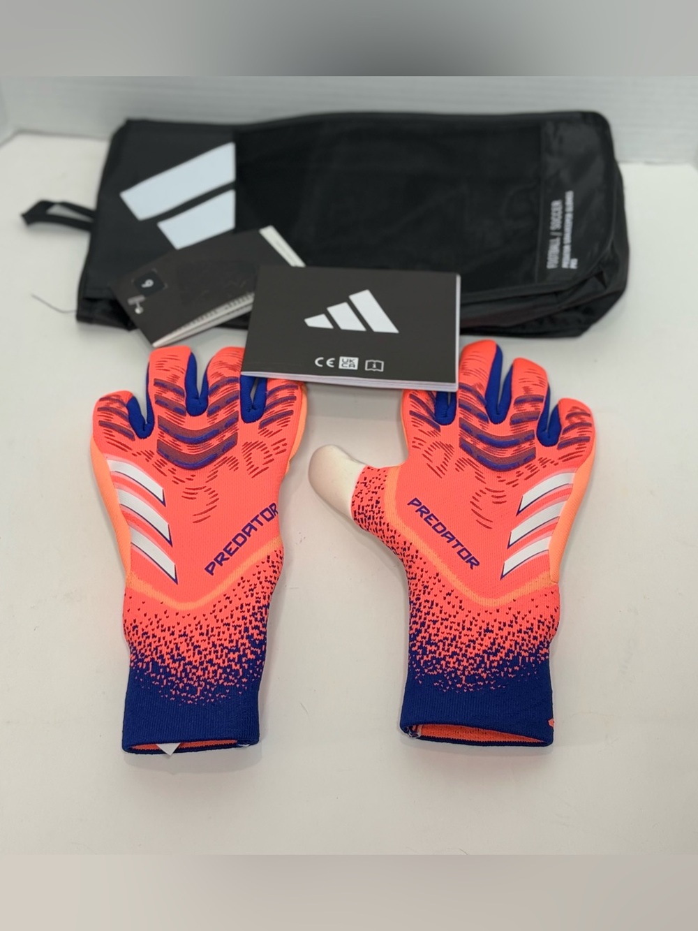 Adidas Predator GL Pro Soccer Goalkeeper GK Gloves JJ3533 Goalie Glove Adult Men